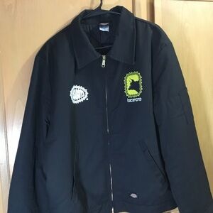 Dickies Black Bomber Jacket with Unique Patches